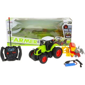 RC Traktor s lištou na vysílačku 27MHz 1:16 na baterie USB Světlo Zvuk