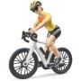 BRUDER 03485 Auto Dodge set s jízdním kolem a figurkou cyklistky