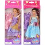 Módní fashion panenka 29cm set s náhradními šaty 3 druhy v krabici