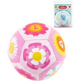 Chrastítko baby soft míček textilní 12cm 2 barvy pro miminko