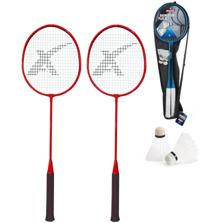 Badmintonový set 2 pálky 65cm + 2 plastové košíčky v pouzdrře 2 barvy