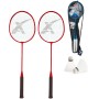 Badmintonový set 2 pálky 65cm + 2 plastové košíčky v pouzdrře 2 barvy