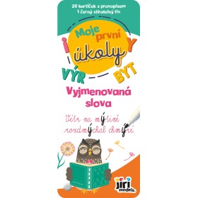 JIRI MODELS Moje první úkoly Vyjmenovaná slova set 20 kartiček s fixem