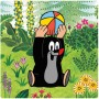 DINO Baby puzzle Krtek na louce (Krteček) 18x18cm 3v1 skládačka 12 dílků