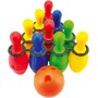 MAD Hra Bowling kuželky barevné 21cm set 10ks s koulí plast v síťce
