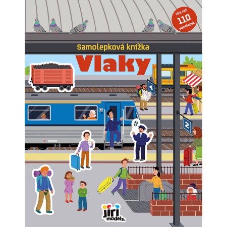 JIRI MODELS Samolepková knížka Vlaky 110 samolepek
