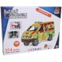 MALÝ MECHANIK Auto ambulance 314 dílků kovová STAVEBNICE typu Merkur