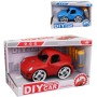 Auto sportovní na šroubování set s nástrojem k sestavení 2 barvy plast