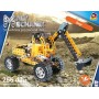MALÝ MECHANIK Bagr 256 dílků kovová STAVEBNICE typu Merkur