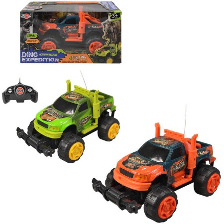 RC Auto Dino off-road na vysílačku 27MHz plná funkce na baterie 2 barvy