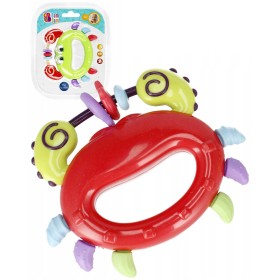 BAM BAM Baby chrastítko a kousátko krab pro miminko na kartě 2 barvy