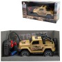 RC Auto Jeep vojenský na vysílačku 27MHz na baterie 2 barvy Světlo