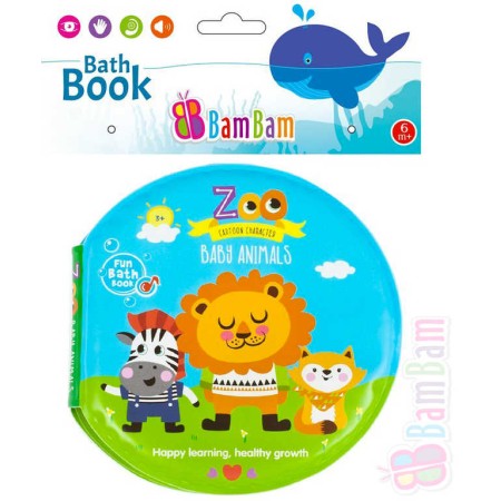 BAM BAM Baby knížečka do vody na koupání zvířátka ZOO plast