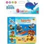 BAM BAM Baby knížka sport zvířátka pískací do vany na koupání pro miminko