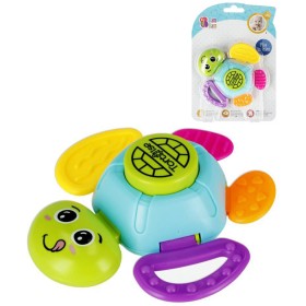 BAM BAM Baby Želva 12cm chrastítko a kousátko pro miminko plast