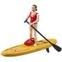 BRUDER 62785 Záchranný vodní set plavčík s paddleboardem