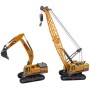 Jeřáb / bagr pásový stavební stroj žlutý 27cm volný chod 1:55 2 druhy plast
