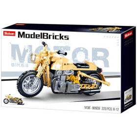 SLUBAN Model Bricks Motorka armádní 223 dílků STAVEBNICE