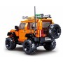 SLUBAN Model Bricks Auto americký vůz SUV 302 dílků + 1 figurka STAVEBNICE
