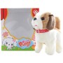PLYŠ Pejsek hnědobílý chodí a štěká na baterie Zvuk *PLYŠOVÉ HRAČKY*