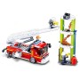 SLUBAN Fire Auto s teleskopickým žebříkem 343 dílků + 3 figurky STAVEBNICE