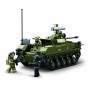 SLUBAN Model Bricks Bojové vozidlo BMD-25 530 dílků + 3 figurky STAVEBNICE