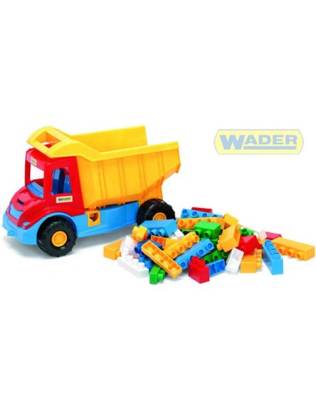 WADER Auto plastové multitruck set s kostkami 32330