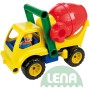 LENA Auto plastové aktivní domíchávač 28cm set s panáčkem 4153
