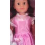 Panenka velká chodící 80cm chodička růžové šaty set s kadeřnickými doplňky