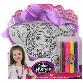 Kabelka malovací vybarvovací princezna kreativní set s fixami