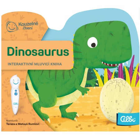 ALBI Kouzelné čtení Kniha interaktivní Dinosaurus baby minikniha tvarovaná