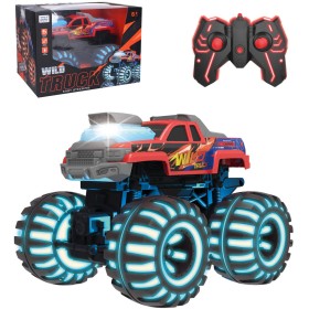 RC Auto Wild Truck velká kola na vysílačku 2,4GHz na baterie Světlo
