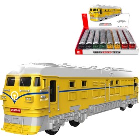 Vlak lokomotiva s efekty na setrvačník na baterie Světlo Zvuk 4 barvy