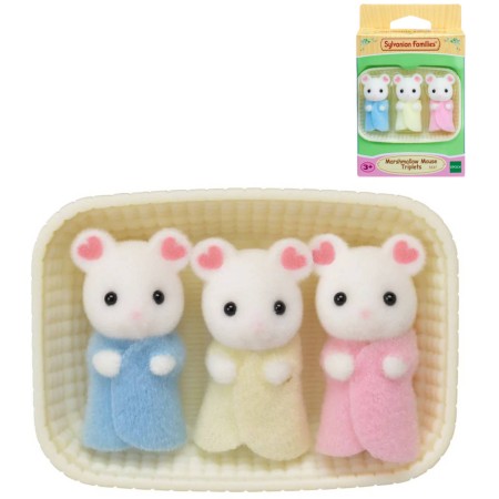 Sylvanian Families Myšky trojčata v košíku set 3 figurky v krabici