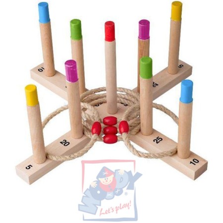 WOODY DŘEVO Házení kroužků *DŘEVĚNÉ HRAČKY*