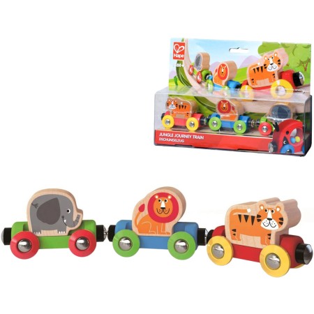 HAPE DŘEVO Baby vláček se zvířátky Cesta džunglí *DŘEVĚNÉ HRAČKY*