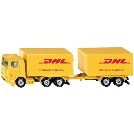 SIKU Blister Auto DHL kamion set s přívěsem model kov 1694