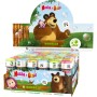 Bublifuk Máša a medvěd 60ml dětský bublifukovač s hrou ve víčku