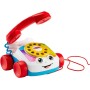 FISHER PRICE Telefon baby klasický tahací s obličejem pohyblivé oči pro miminko