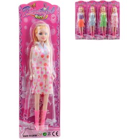 Panenka blondýnka 26cm fashion módní letní šaty 4 druhy