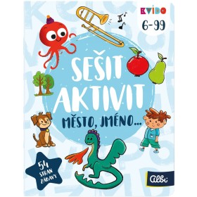 ALBI Kvído Sešit plný aktivit Město, jméno interaktivní úkoly pro děti 6+