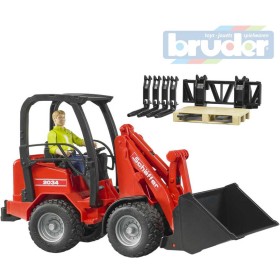 BRUDER 02191 Nakladač Schäffer Hoflander model 1:16 set s příslušenstvím plast