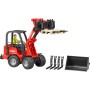 BRUDER 02191 Nakladač Schäffer Hoflander model 1:16 set s příslušenstvím plast