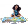 WOODY DŘEVO Svět v obrázcích 77x47cm Hra Puzzle naučné 2v1 mapa světa 86 dílků