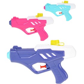 Pistolka dětská vodní barevná stříkací 20cm na vodu 3 barvy