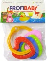 PROFIBABY Baby Kroužek se 4 přívěsky kousátko barevné pro miminko