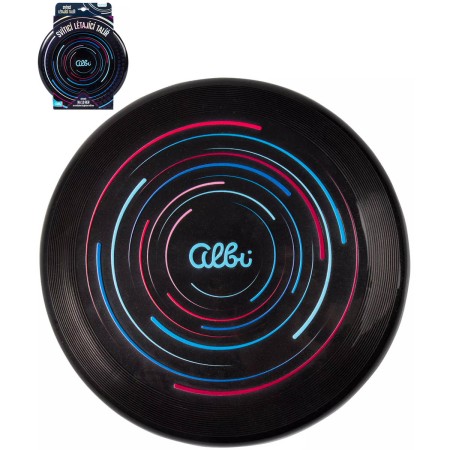 ALBI SCIENCE Svítící létající talíř házecí disk frisbee na baterie Světlo