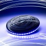 ALBI SCIENCE Svítící létající talíř házecí disk frisbee na baterie Světlo