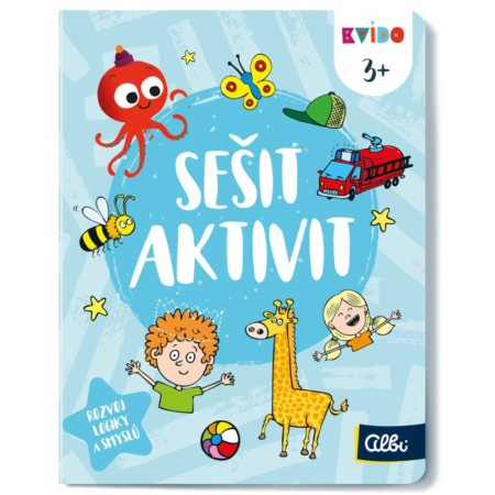 ALBI Kvído Sešit plný aktivit interaktivní úkoly pro děti 3+