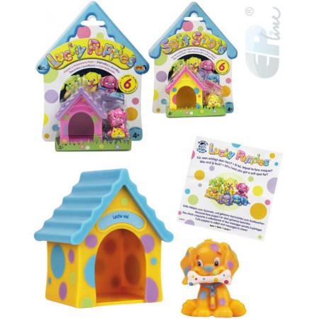 EP line Štěňátko Lucky Puppies set s boudičkou a letáčkem 6 druhů v sáčku plast